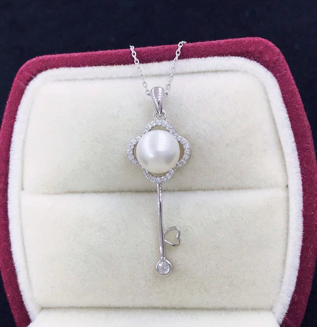 sterling silver S925 pearl pendant setting  SDP001-009 (no  pearl)