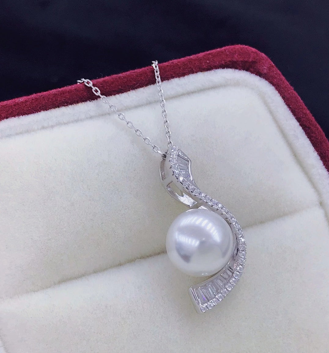 sterling silver S925 pearl pendant setting  SDP028-036