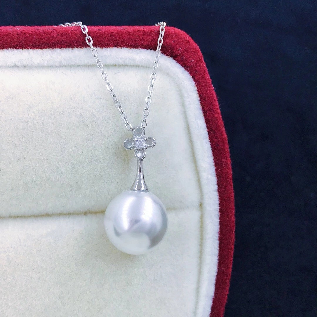 sterling silver S925 pearl pendant setting  SDP046-054