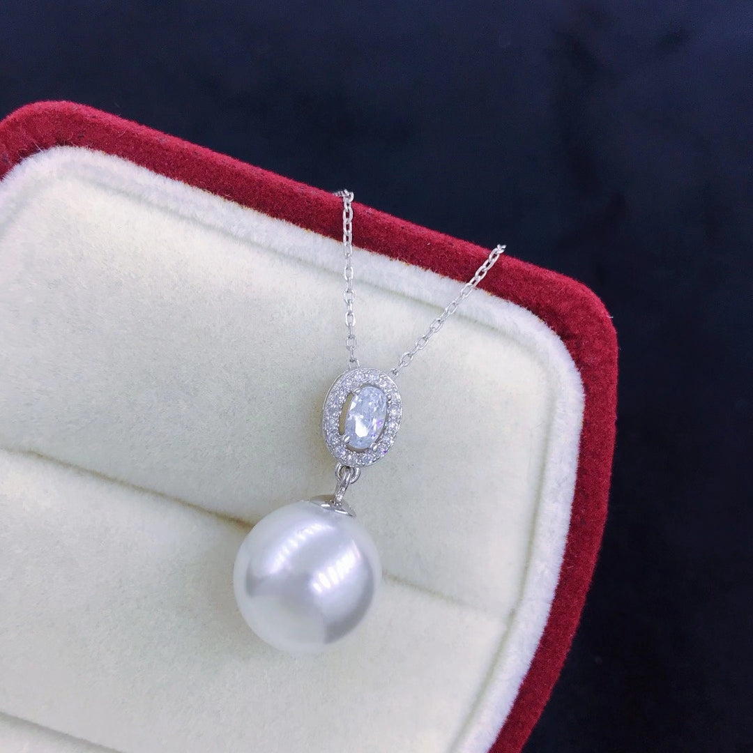 sterling silver S925 pearl pendant setting  SDP046-054