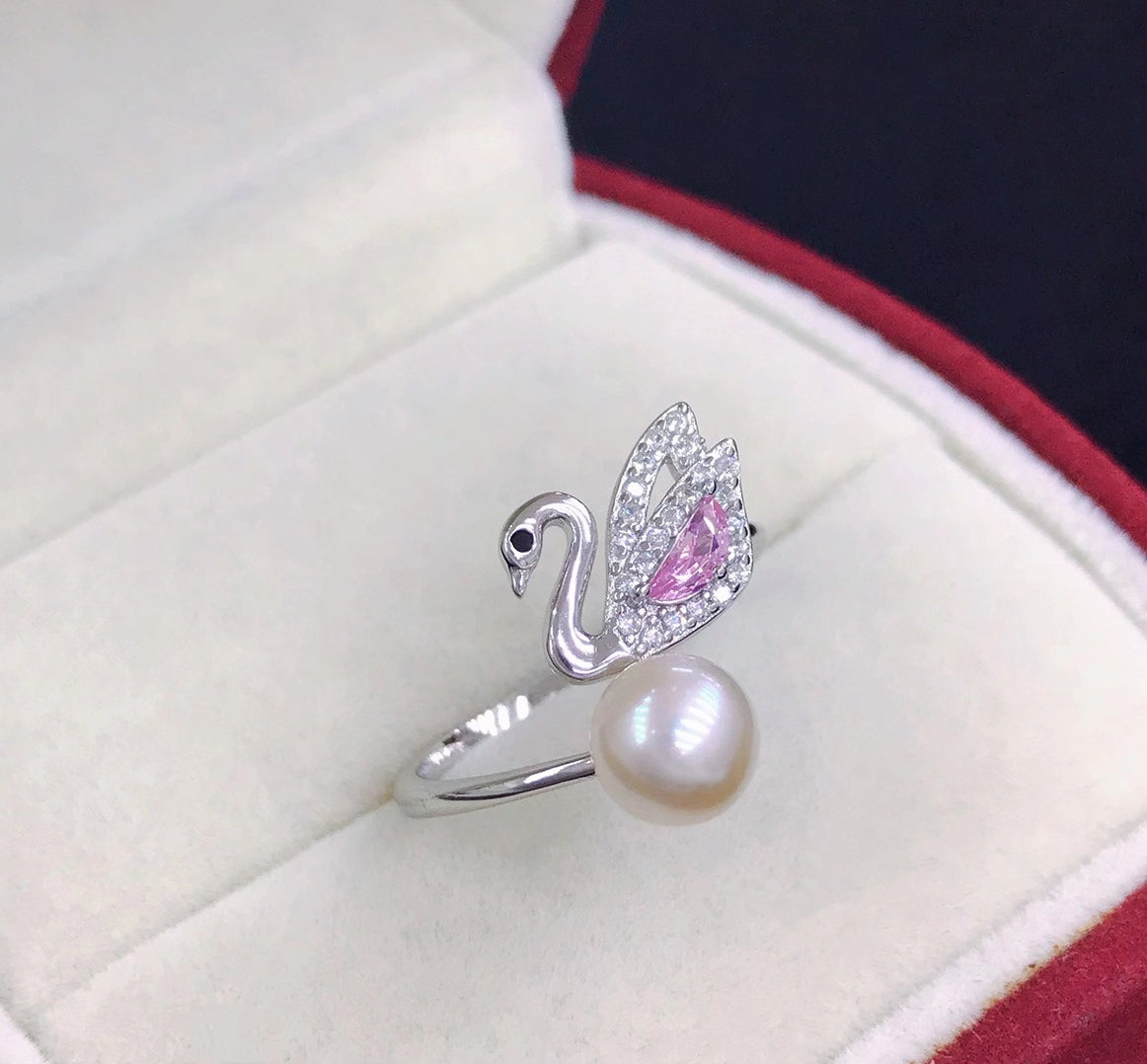 sterling silver S925 pearl ring setting  SDR010-018