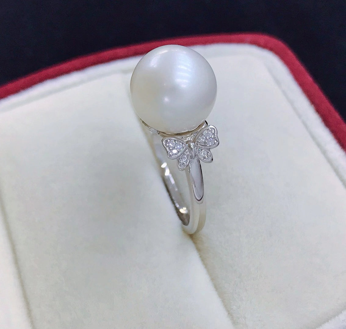 sterling silver S925 pearl ring setting  SDR010-018