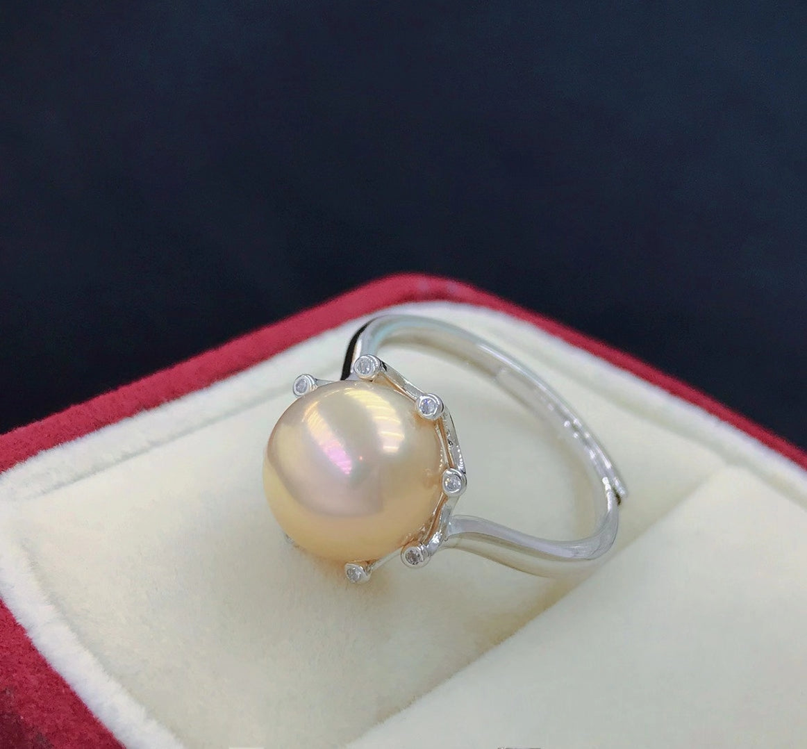 sterling silver S925 pearl ring setting  SDR010-018