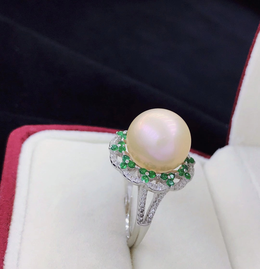 sterling silver S925 pearl ring setting  SDR010-018