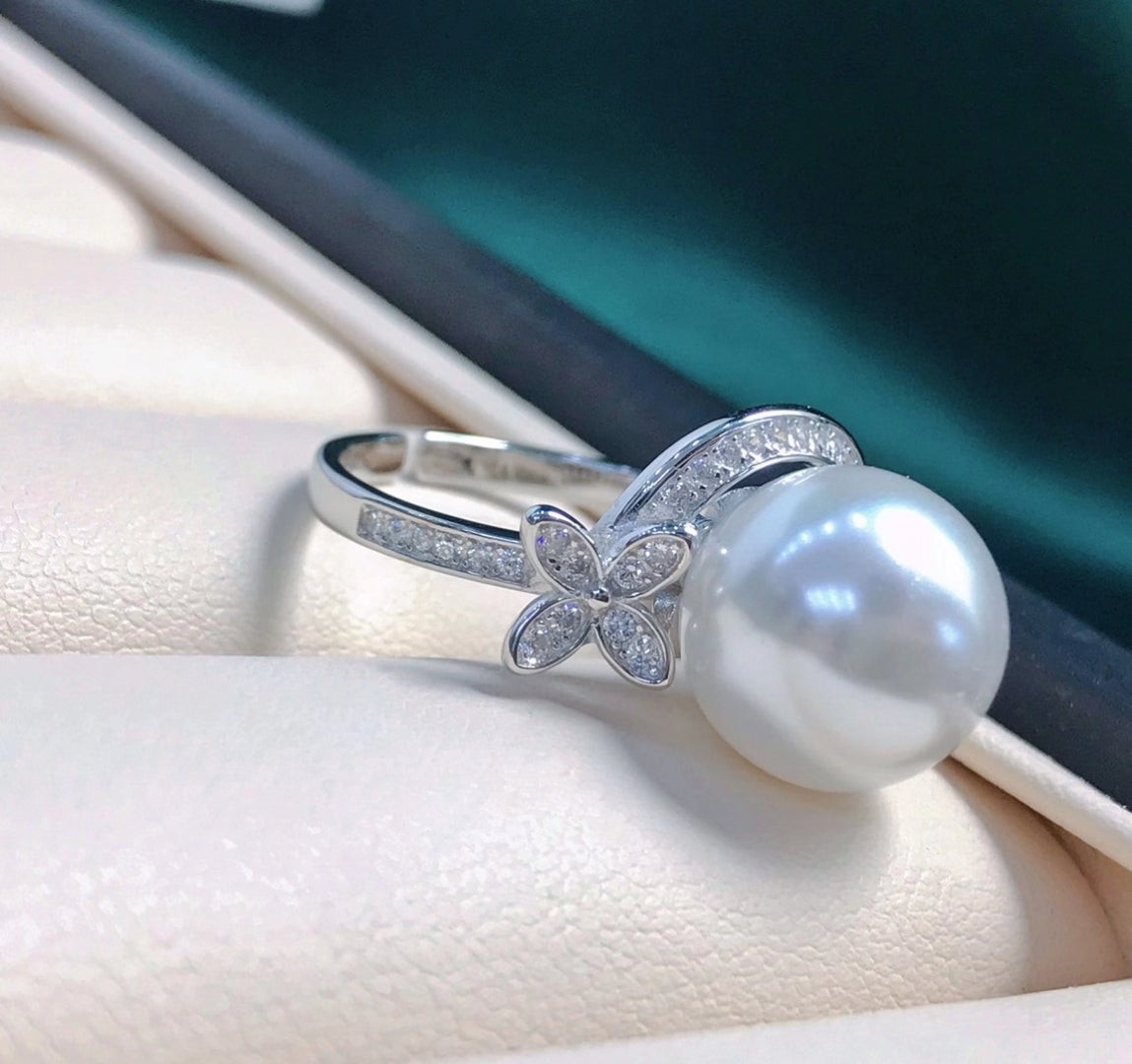 sterling silver S925 pearl ring setting  SDR028-036