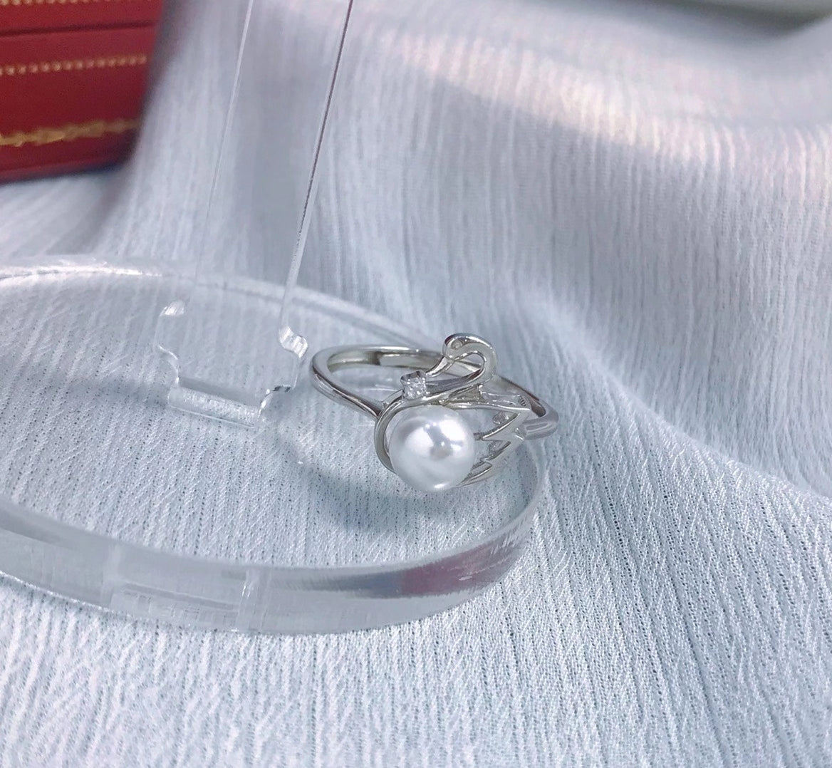 sterling silver S925 pearl ring setting  SDR037-045