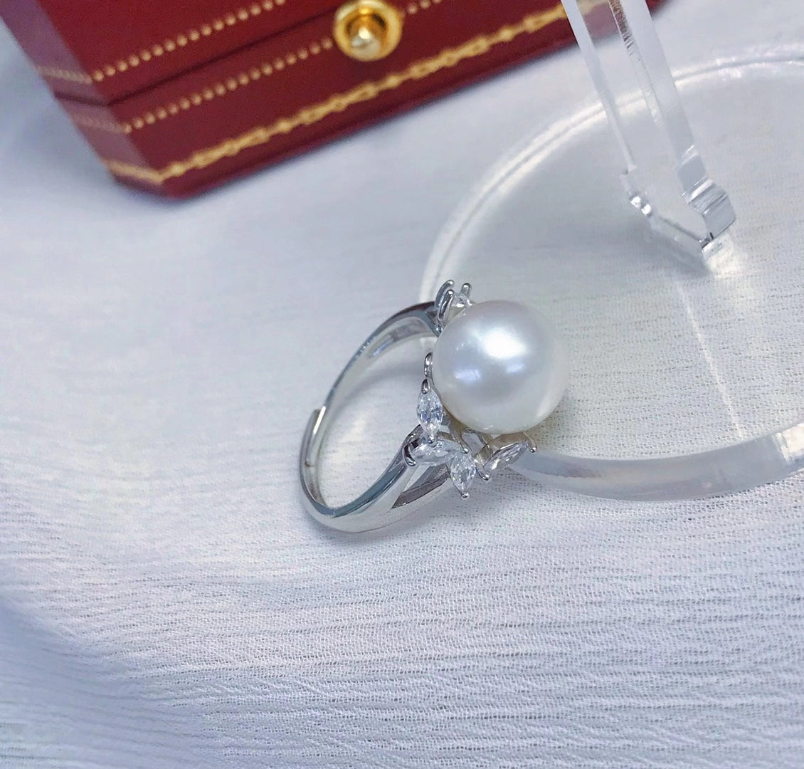 sterling silver S925 pearl ring setting  SDR064-072