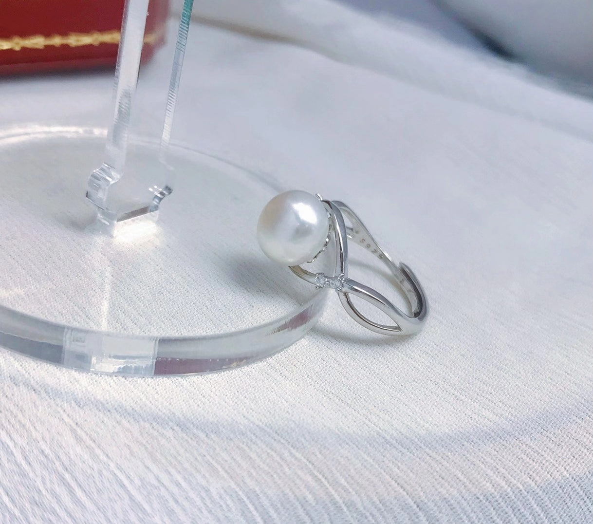 sterling silver S925 pearl ring setting  SDR064-072