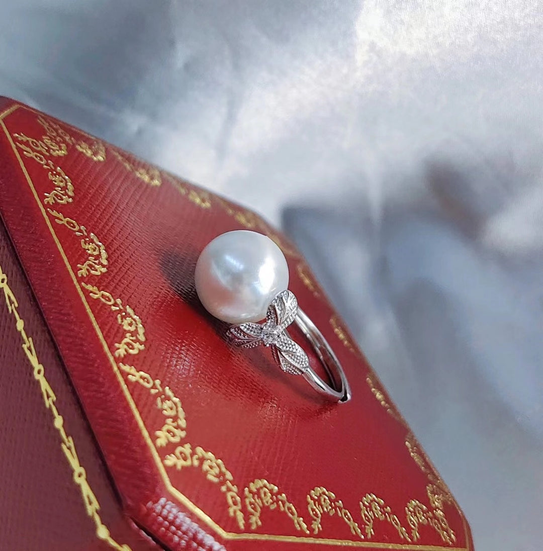 sterling silver S925 pearl ring setting  SDR073-081