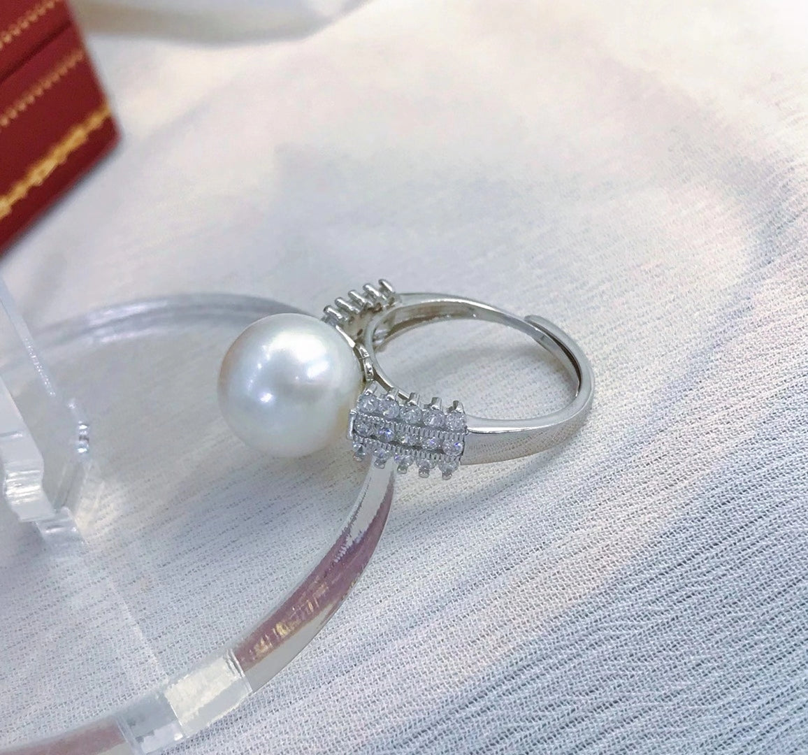 sterling silver S925 pearl ring setting  SDR073-081