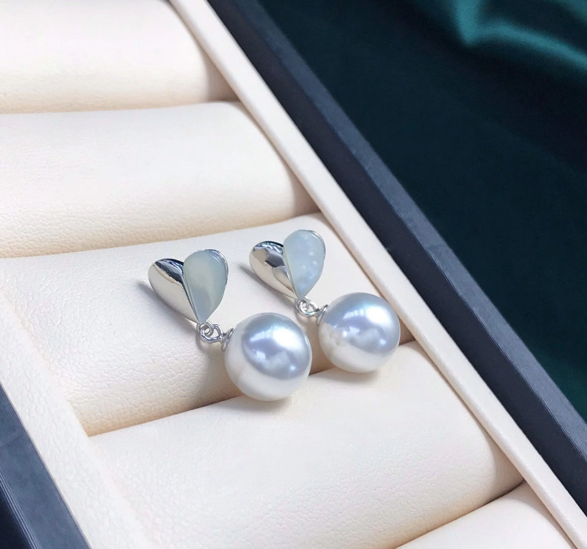 sterling silver S925 pearl earring setting  SDE073-081