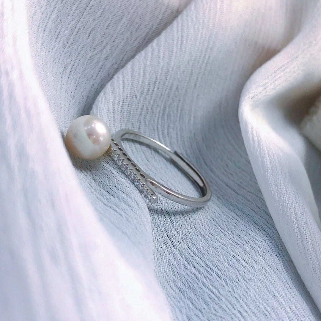 sterling silver S925 pearl ring setting  SDR091-099