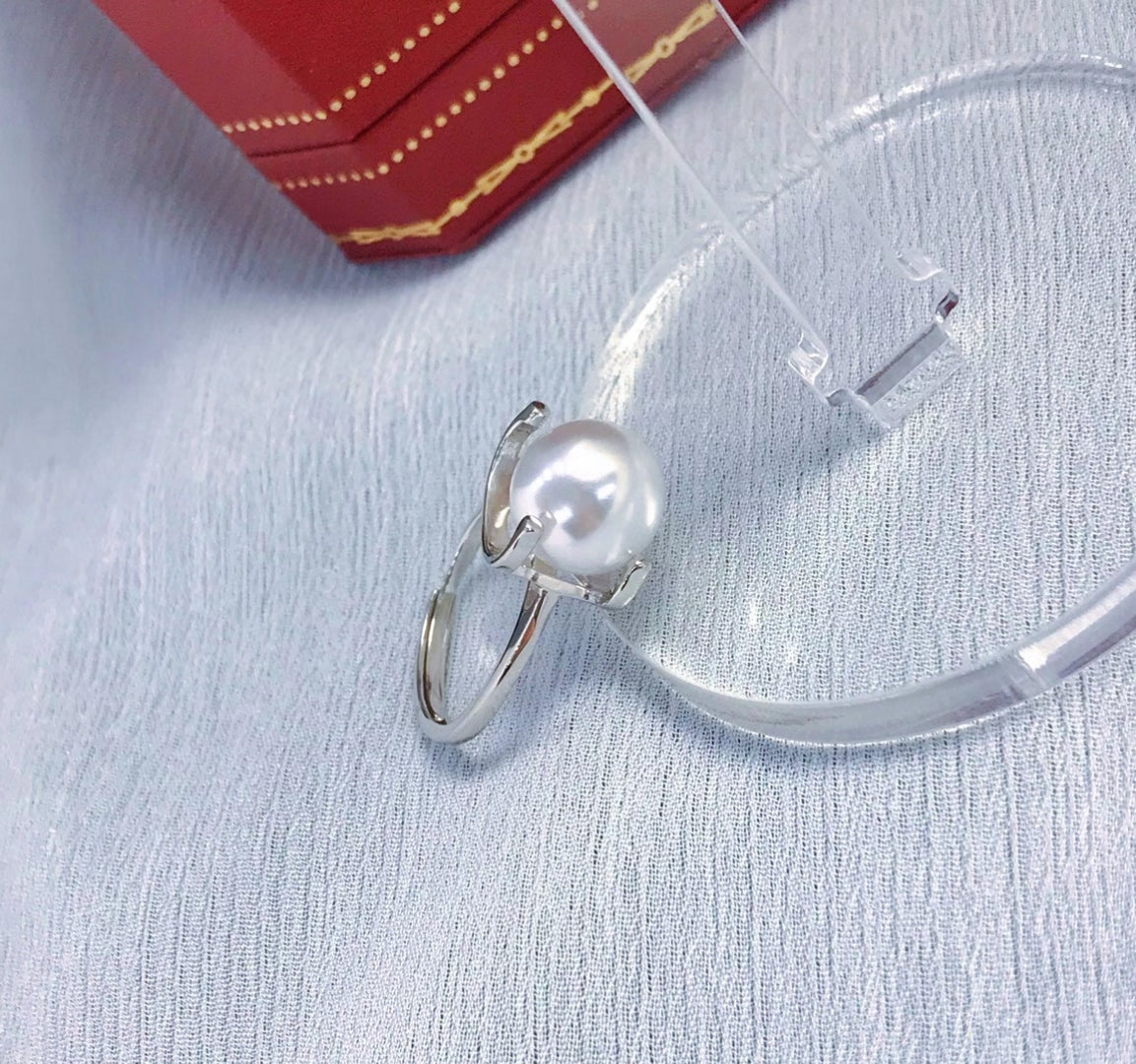 sterling silver S925 pearl ring setting  SDR100-108