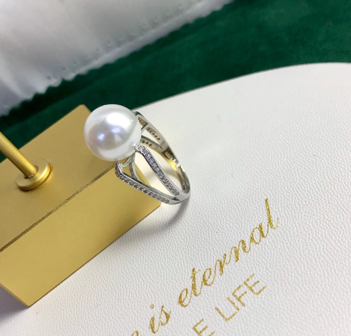 sterling silver S925 pearl ring setting  SDR118-126